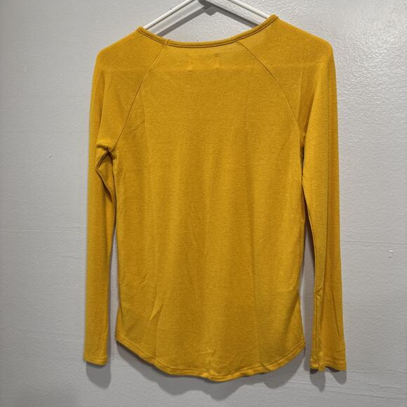 Lot Of 2 Old Navy T-Shirt Top Hoodie Long Sleeve Green Mustard Girls XL (14) - Picture 5 of 9